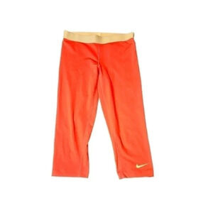 Nike Pro Combat Leggings - Womens -‎ Size Medium - Pink/White